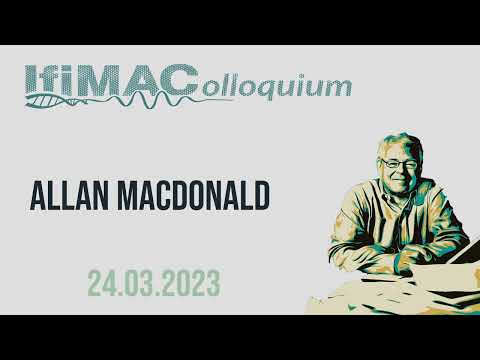 Allan MacDonald: &quot; Exciton Condensates Through the Years&quot; IFIMAColloquium 24/3/2023