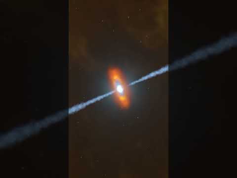 The Oldest Blazar Ever Discovered Is Aiming at Earth #shorts#universe