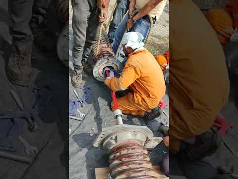How to assemble 66 kV line SF6 Breaker Pole.
