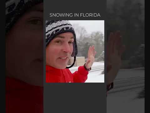 Snow in Florida?! ❄️🌴 The Rare Winter Wonderland of the Sunshine State!