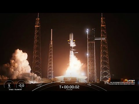Blastoff! SpaceX launches dedicated Starlink mission for 250th time, nails landing