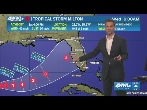 Tropical Storm Milton forms in the Gulf, headed to Florida as hurricane