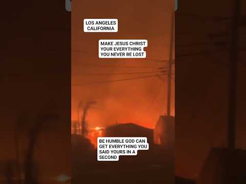 Witness the raw power and impact of nature in this dramatic footage. #losangeles #wildfire #fyp