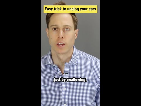 Audiologist&#039;s trick to unplug clogged up ears #shorts