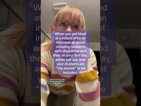 True story. #inclusion #specialeducationteacher