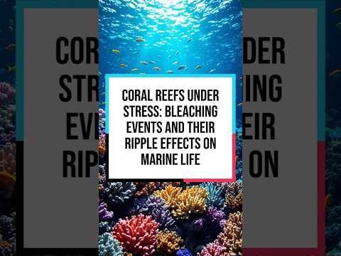 Coral Reefs Under Stress: Bleaching Events and Their Ripple Effects on Marine Life