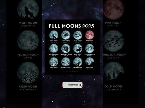 Full Moons of 2025 Mark Your Dates! 🌕 #fullmooncalendar #2025fullmoons #lunarevents2025