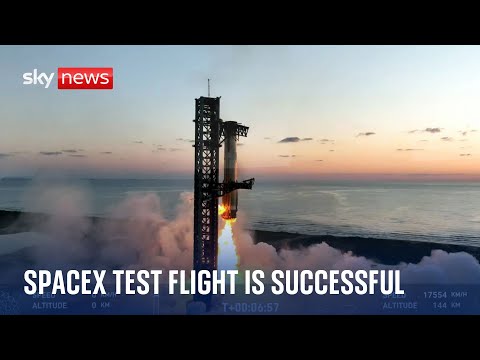 SpaceX rocket booster makes successful landing after test launch - using &#039;chopsticks&#039;