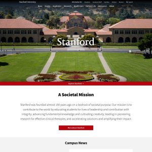 Stanford University Launches New Dynamic Website for Enhanced User Experience