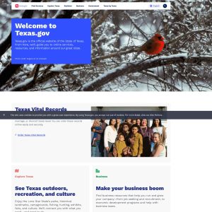 Texas Government Launches User-Friendly Website: https://texas.gov