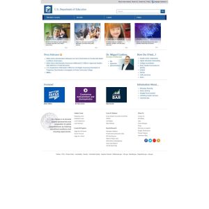 U.S. Department of Education Launches User-Friendly Website