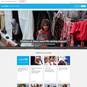 UNICEF Launches Enhanced Website to Further their Global Humanitarian Mission