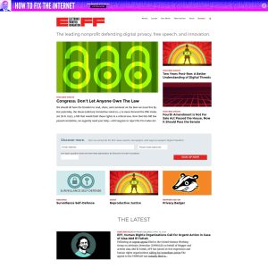 EFF.org Empowers Internet Users with Robust Digital Advocacy