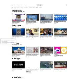 Website CBS Local Enhancing Local News Experience