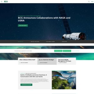 Boston Consulting Group’s Website Redefines the Consultancy Experience