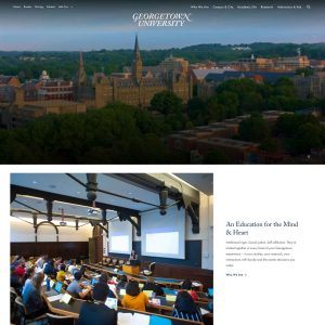 Georgetown University Launches New Website to Enhance User Experience