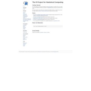 R Project Website: Empowering Data Analysis and Statistical Computing