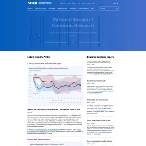 National Bureau of Economic Research (NBER) Redefining Economic Analysis and Research