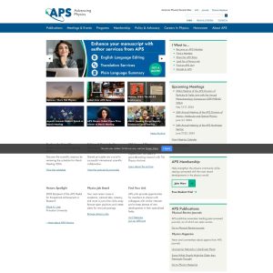 APS.org: An Essential Resource for Physicists and Scientists