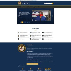 US Department of Justice Launches New Website for Enhanced User Experience