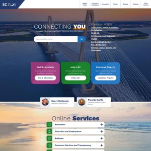 South Carolina Government Launches User-Friendly Website: sc.gov