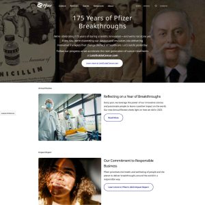 Pfizer Unveils Innovative Website to Enhance User Experience