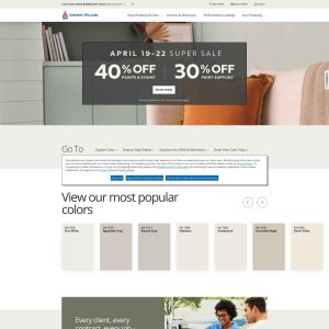 Sherwin-Williams Launches New Website to Enhance Customer Experience