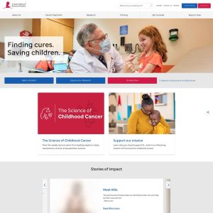 St. Jude Children’s Research Hospital Launches New Website to Further its Life-Saving Mission