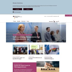 German Ministry for Family Affairs Launches User-Friendly Website