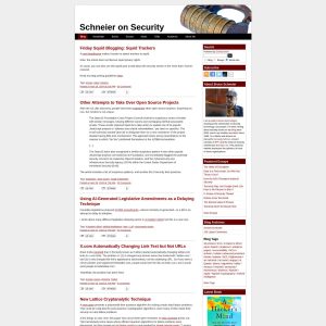 Schneier.com: A Leading Source for Cybersecurity Insights and Analysis