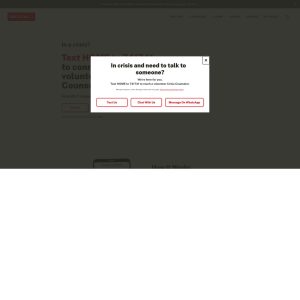 Crisis Text Line Website Offers Critical Support, Raising the Bar for Competitors