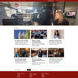 Boston College Launches New Website to Provide Enhanced User Experience