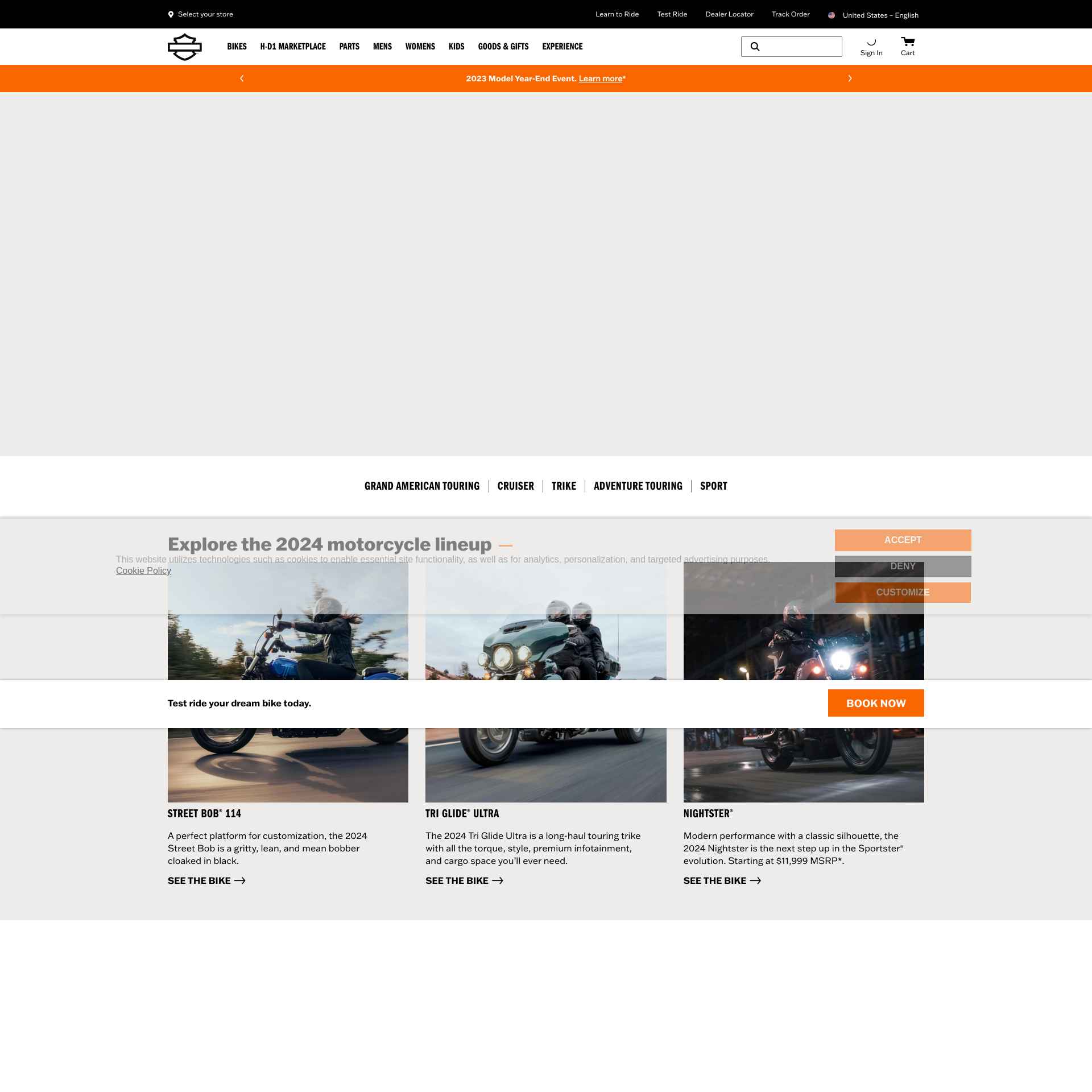 Harley-Davidson Revs Up Its Online Presence with New Website