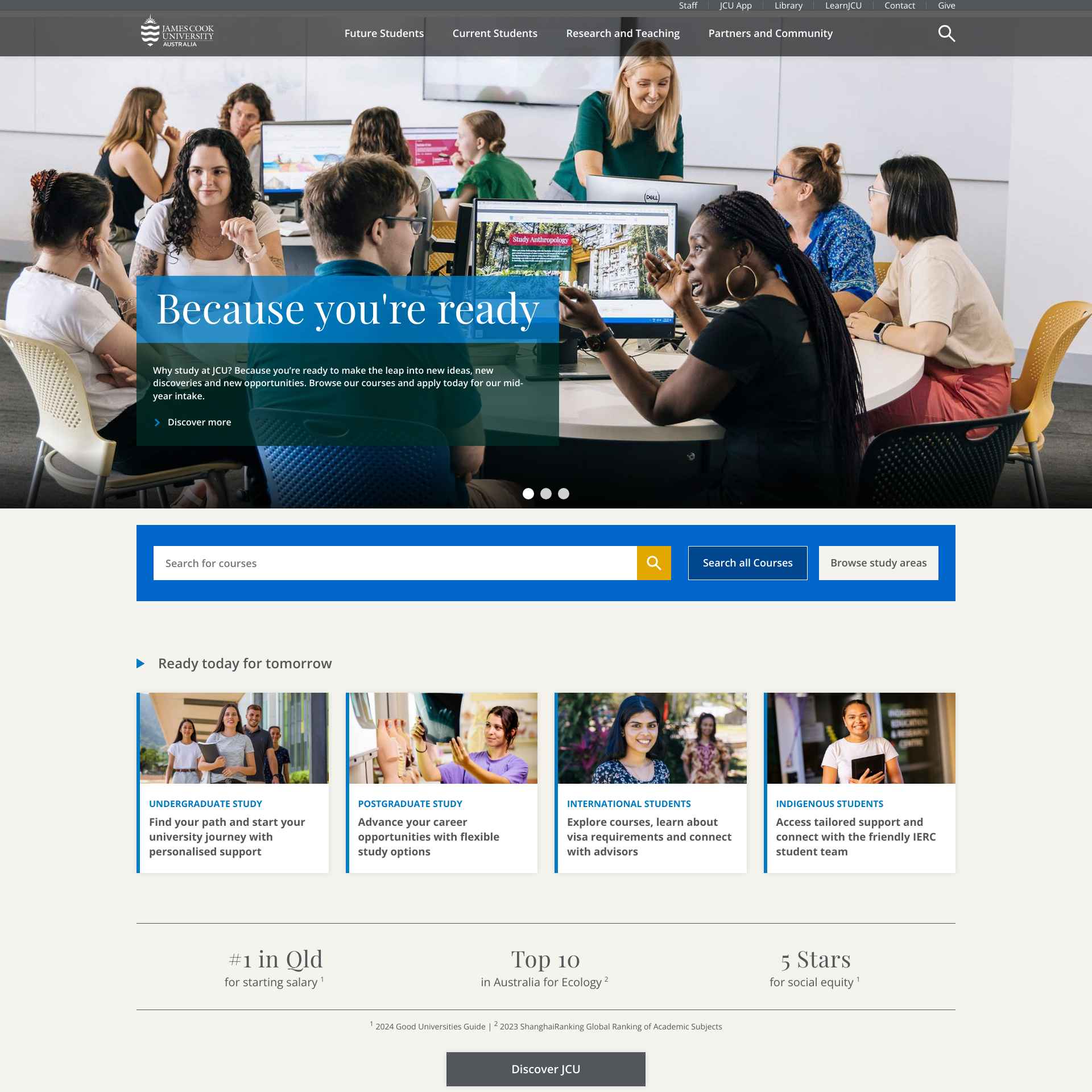 James Cook University’s Official Website: The Gateway to Academic Excellence
