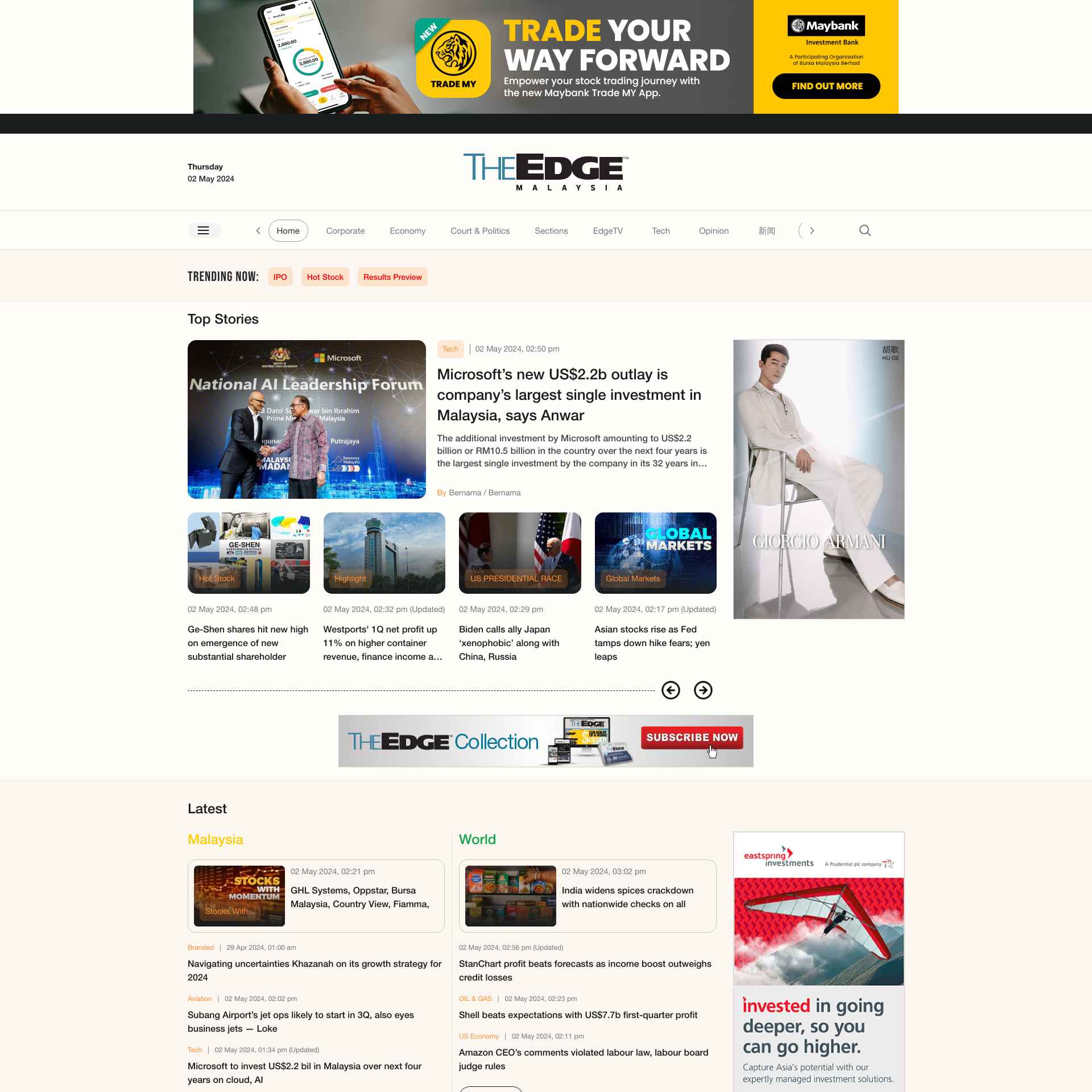 “The Edge Markets: Your Go-To Source for Comprehensive Financial News”