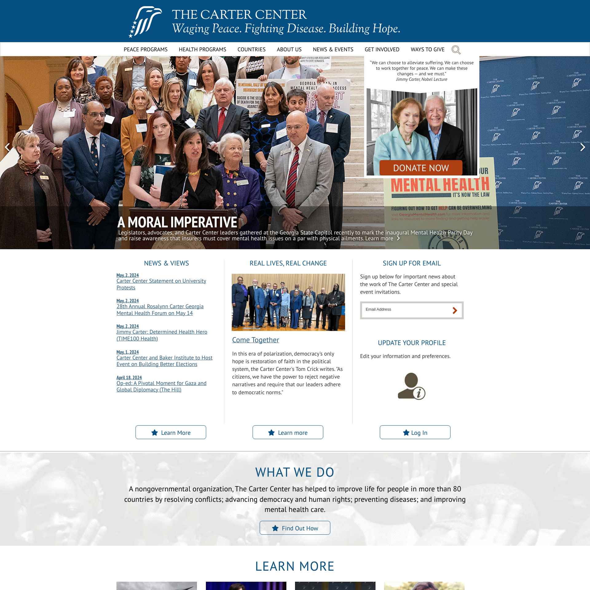 The Carter Center: Promoting Peace and Advancing Human Rights