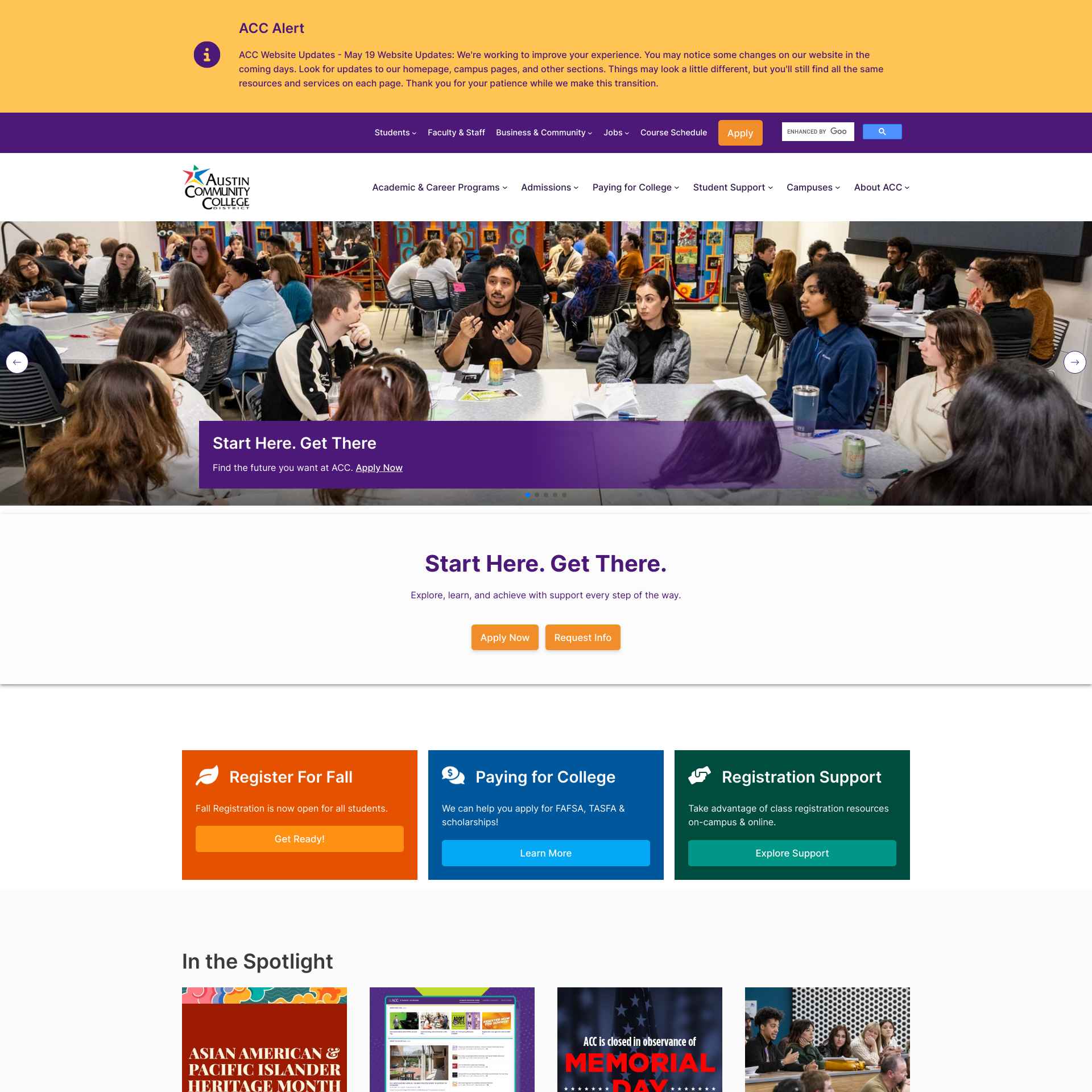 Enhanced Website Launched to Empower Students at Austin Community College