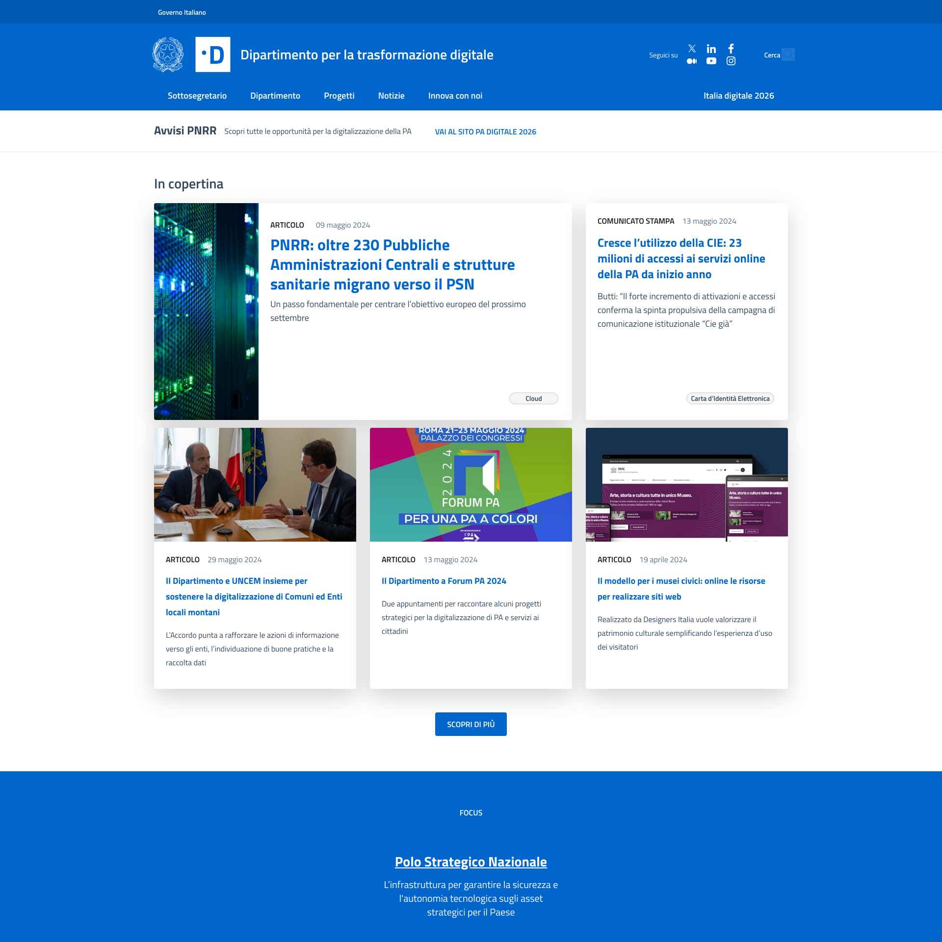 Italian Government Launches New Website to Promote Innovation