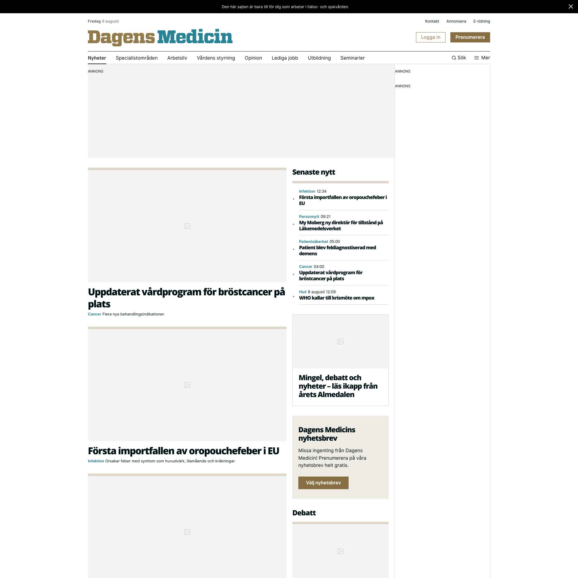 Dagens Medicin: A Leading Swedish Healthcare News Platform