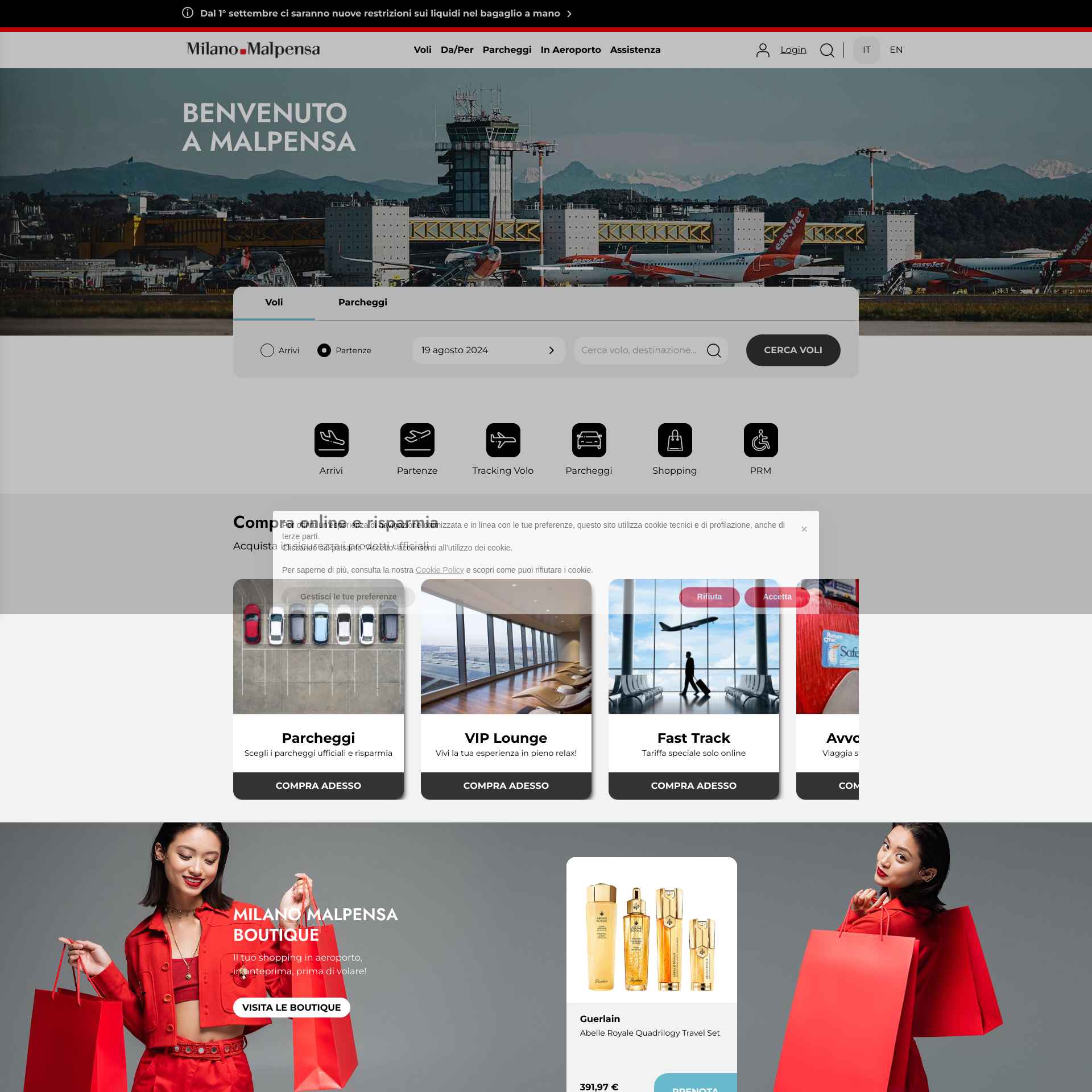 Milan Malpensa Airport Launches User-Friendly and Comprehensive Website