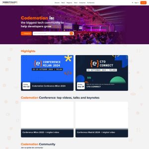 **Codemotion: A Hub for Developers and Tech Enthusiasts**