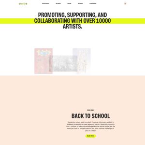 **Axisweb: A Platform for Contemporary Visual Arts**