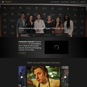 **Peabody Awards Website: Celebrating Excellence in Media**