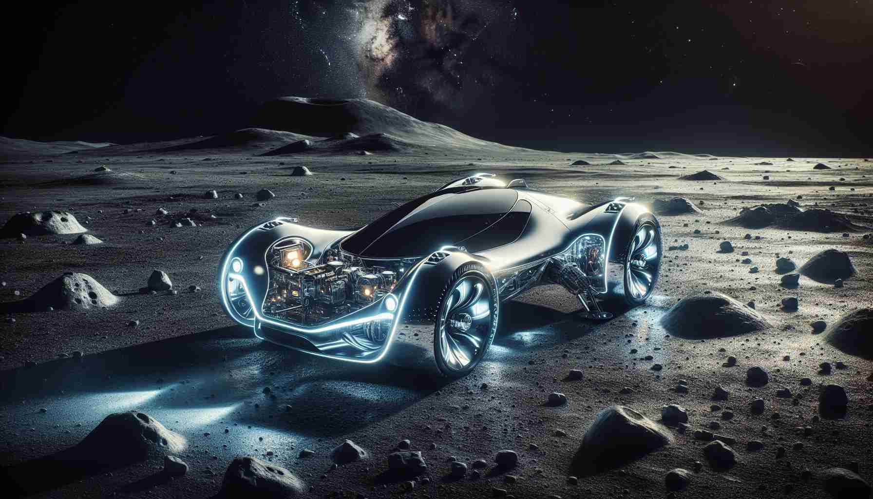 Experience the Moon in Style: Elon Musk’s Futuristic Lunar Car Takes Center Stage
